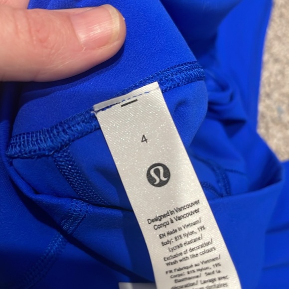 Lululemon Align HR tights CERULEAN BLUE Sz 4 28” - Picture 9 of 11